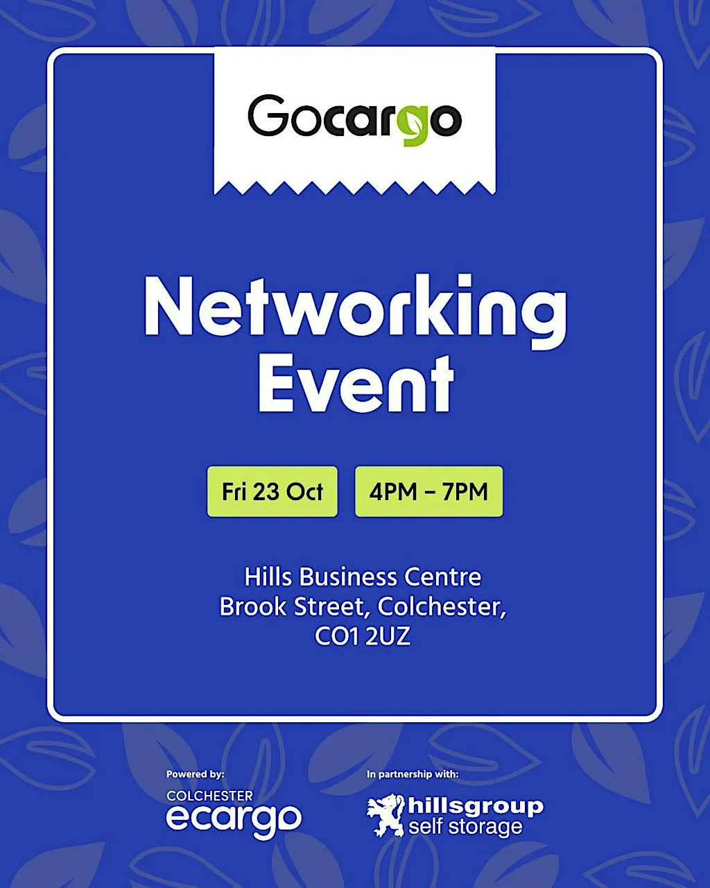 GoCargo Network Event at Hills Self Storage