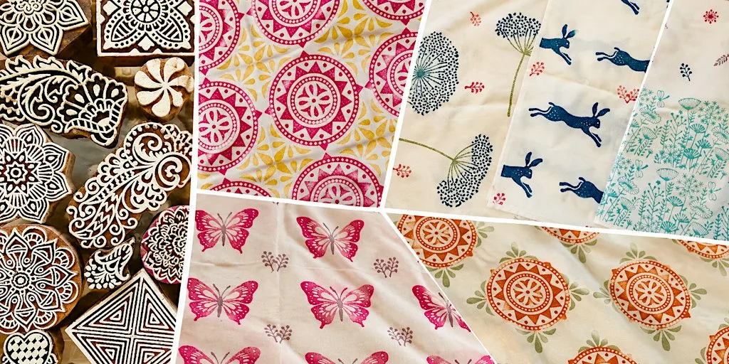 Indian Block Printing workshop at Heath Village Barn