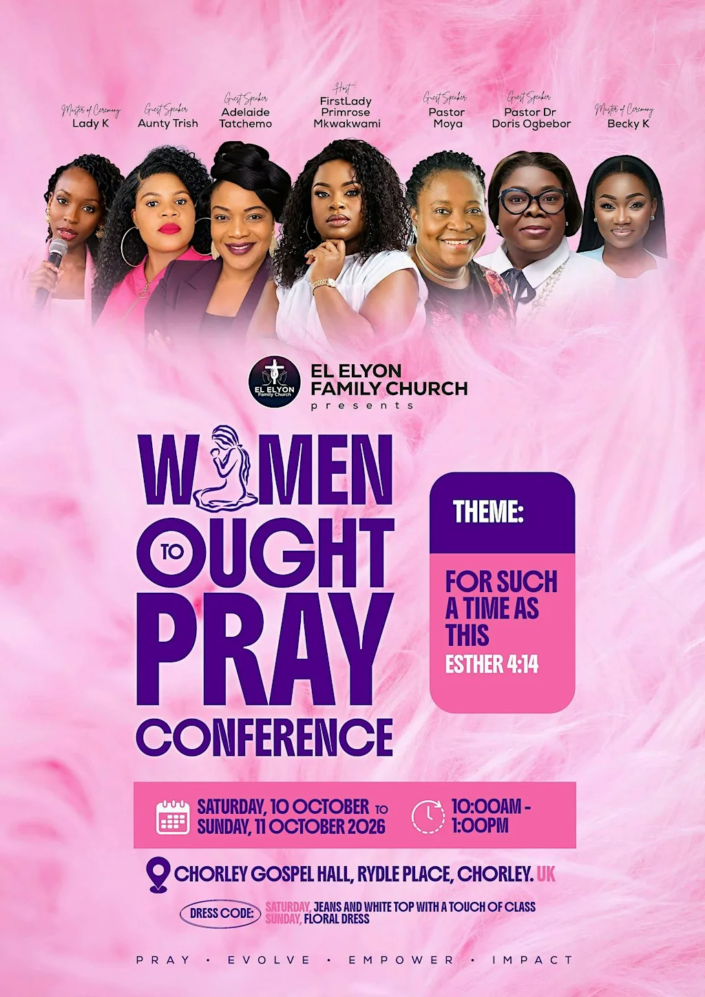 Women Ought to Pray at El Elyon Family Church