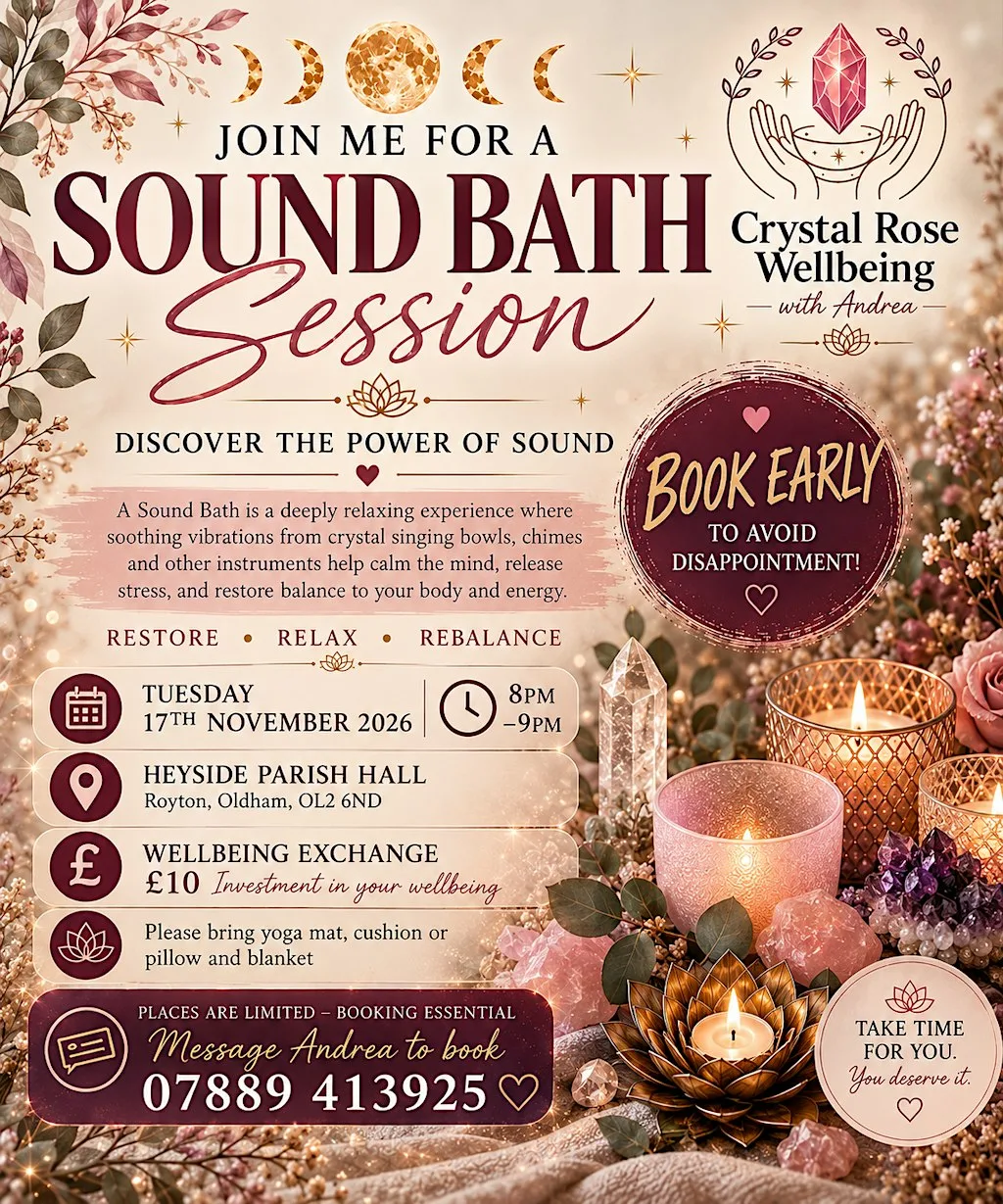 ADDITIONAL DATE November Sound Bath - Crystal Rose Wellbeing