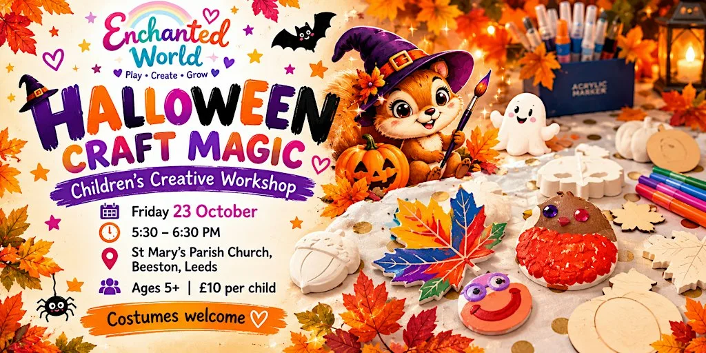 HALLOWEEN CRAFT MAGIC Children’s Creative Workshop at St Marys Parish Church: Beeston
