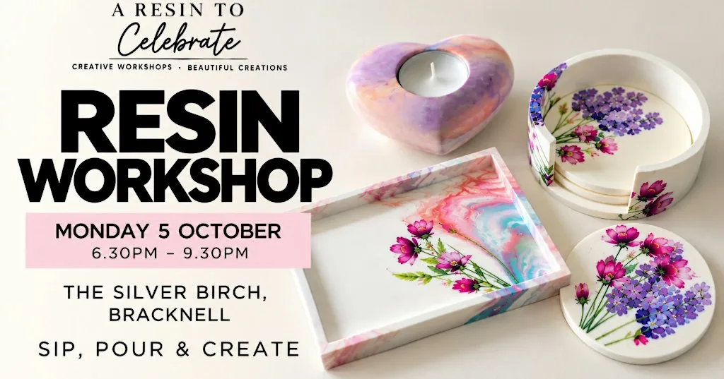 Sip, Pour & Create – Coasters & Trinket Tray