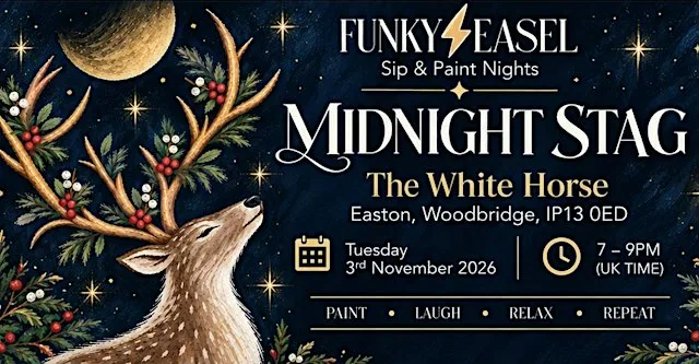 Sip & Paint Night at The White Horse, Easton, Nr Woodbridge, Suffolk
