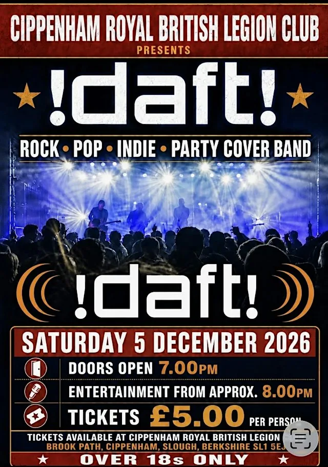Christmas Party Night with !DAFT! at Cippenham Royal British Legion Club