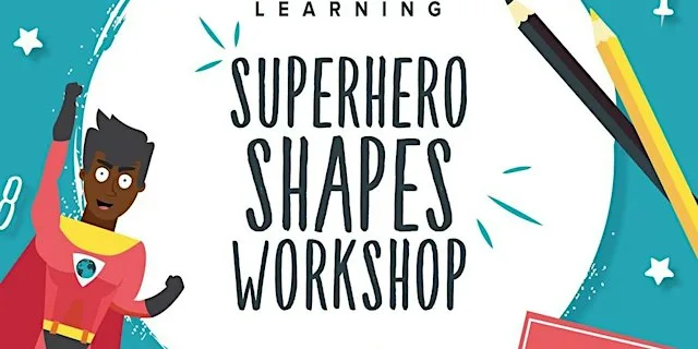 Swindon Library superhero shapes ages 4-6 at Central Library Swindon