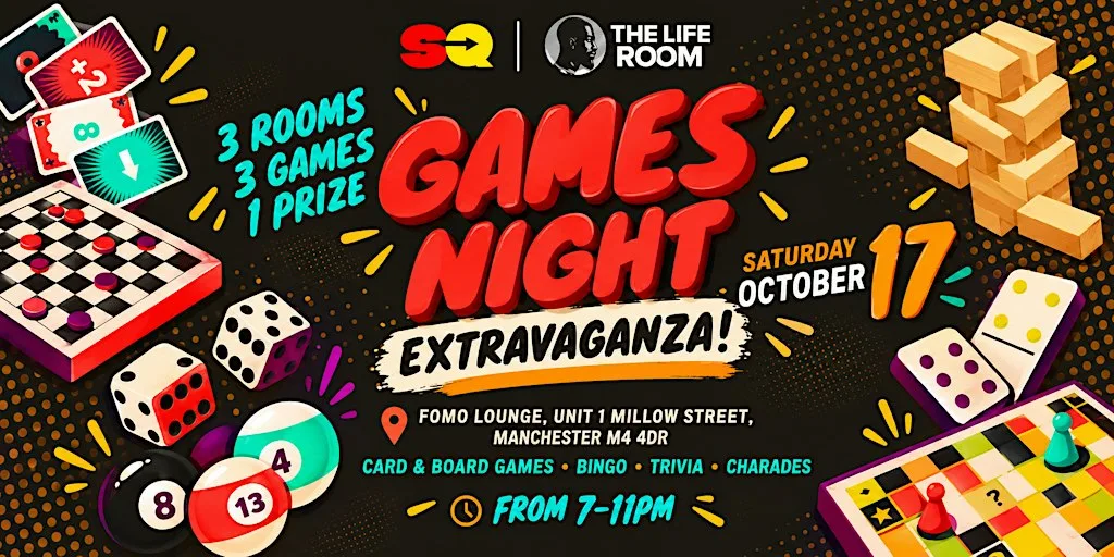 SIDEQUESTS X The Life Room: GAMES NIGHT EXTRAVAGANZA at FOMO Lounge