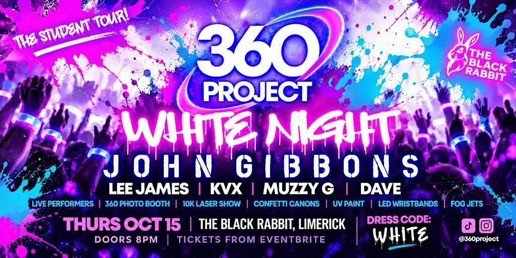 360 Project Presents: White Night @ The Black Rabbit