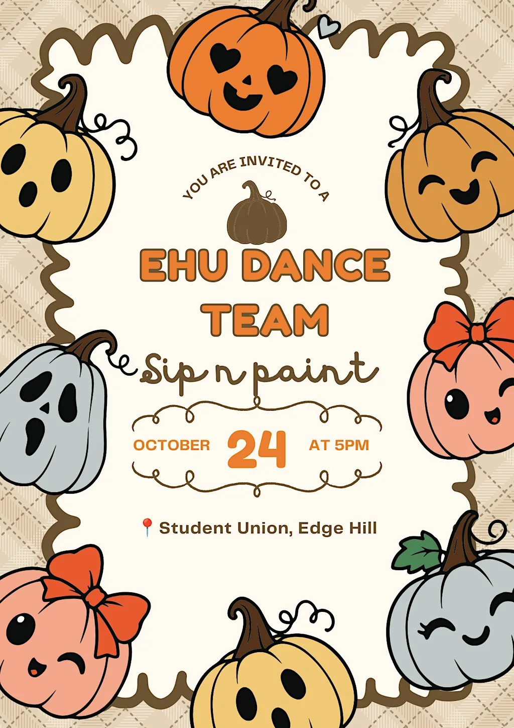 Pumpkin Sip n Paint at Students’ Union