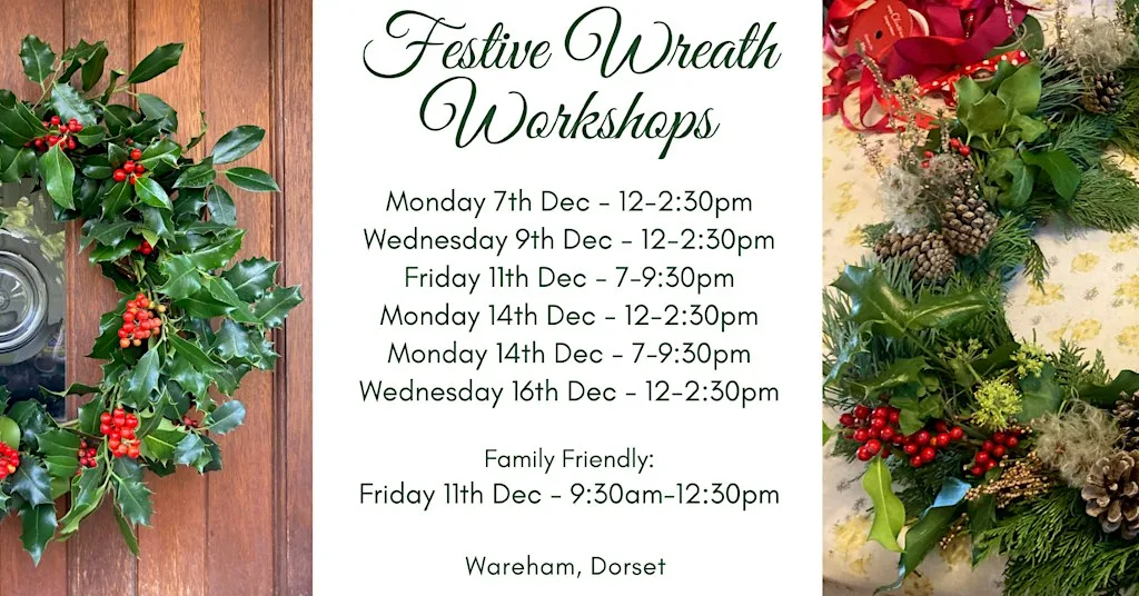 Festive Wreath Workshops at Riverbank Cottage