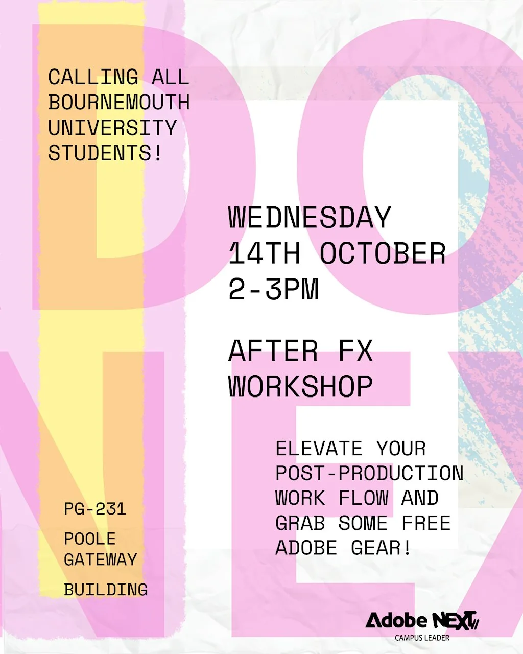 Adobe After Effects Workshop @ Bournemouth University