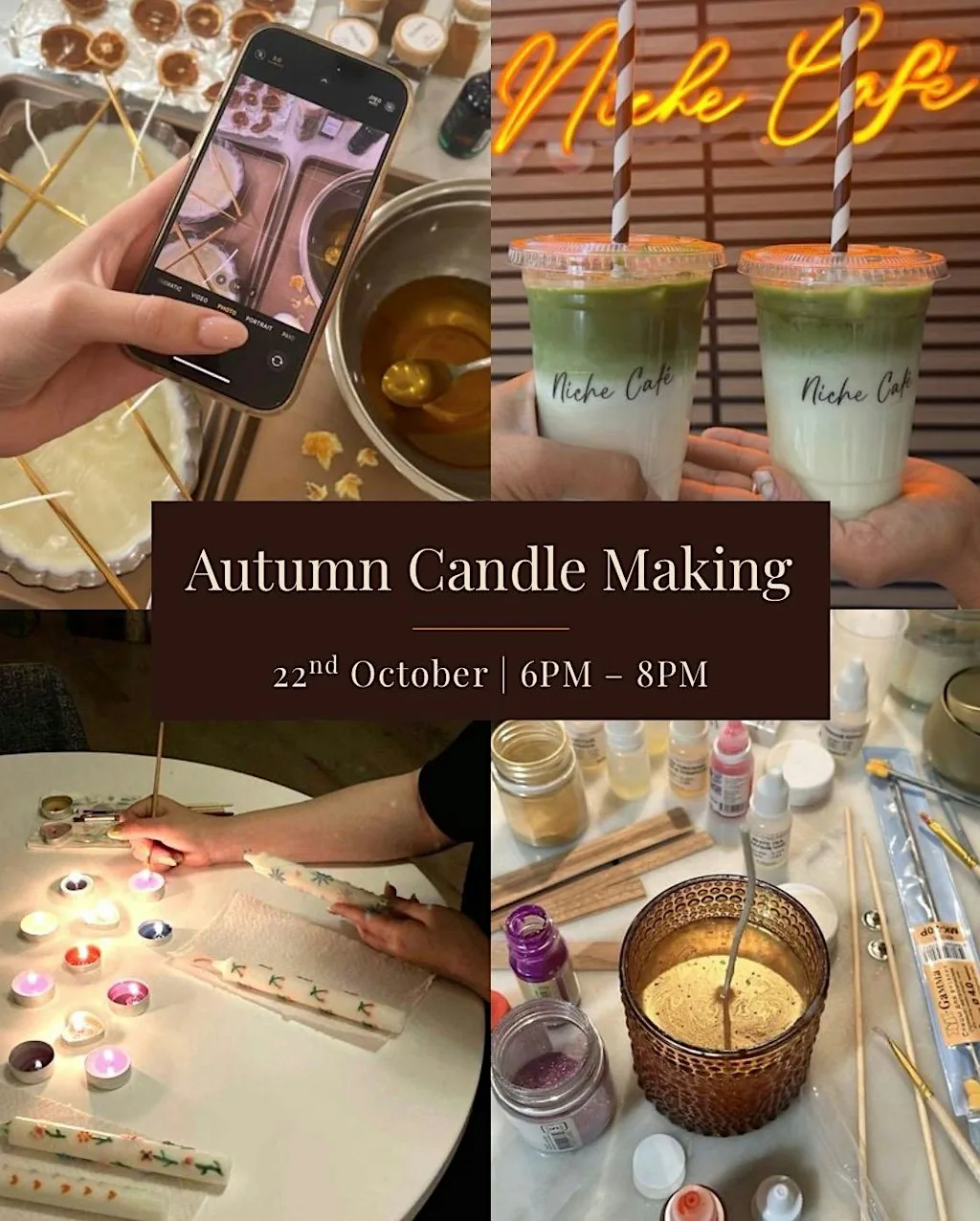 Autumn Candle Making at Niche Cafe