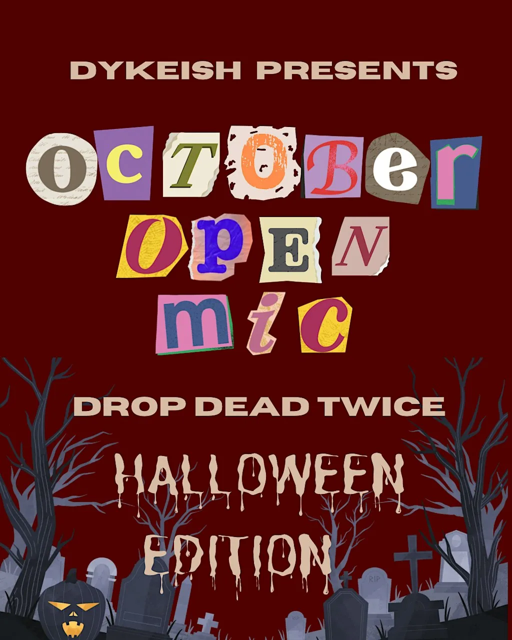 October Queer Open Mic and Costume Contest at Drop Dead Twice