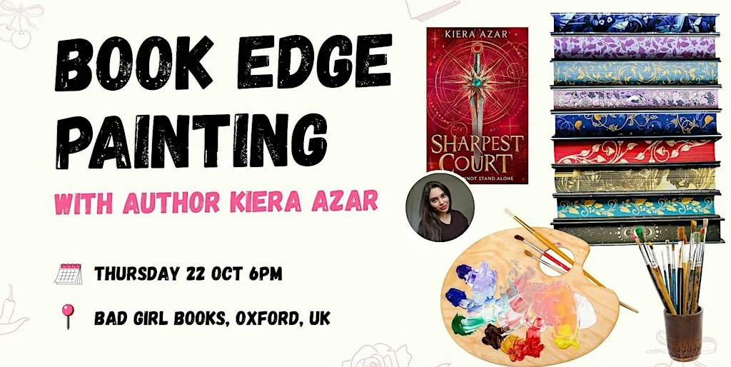 Book Edge Painting craft evening with author Kiera Azar at 29 Walton St