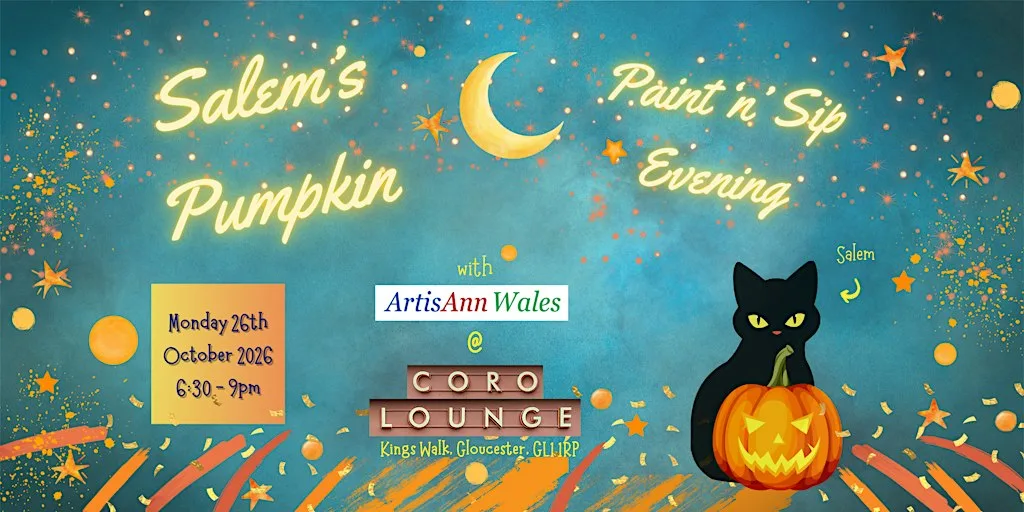 Salem's Pumpkin Halloween Paint and Sip Evening