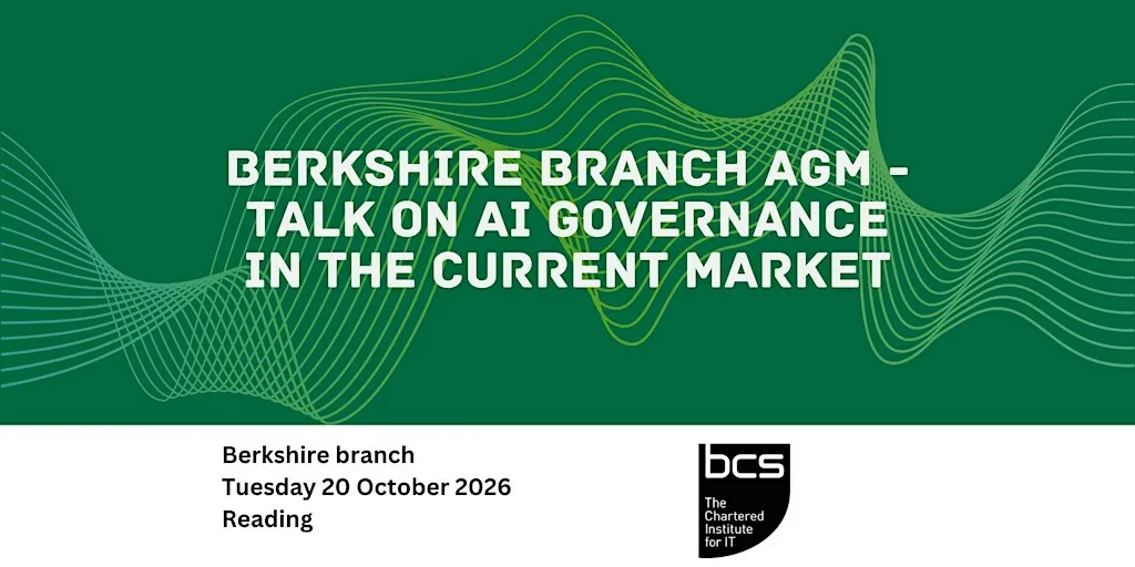 Berkshire Branch AGM - Talk on AI governance in the current market at Zerodegrees Microbrewery Restaurant - Reading