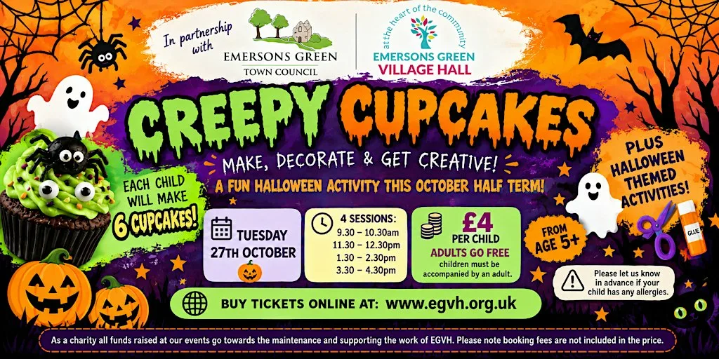 Creepy Cupcakes at Emersons Green Village Hall