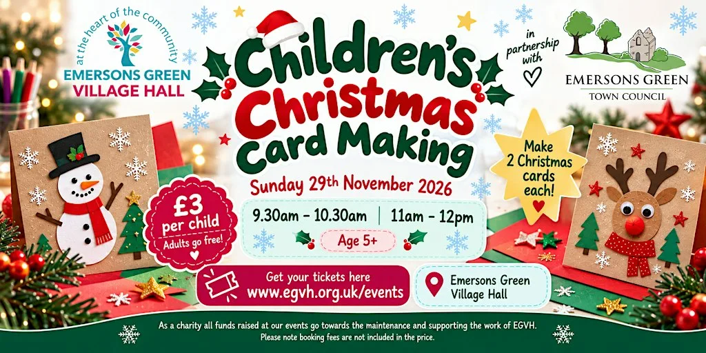 Children's Christmas Card Making at Emersons Green Village Hall