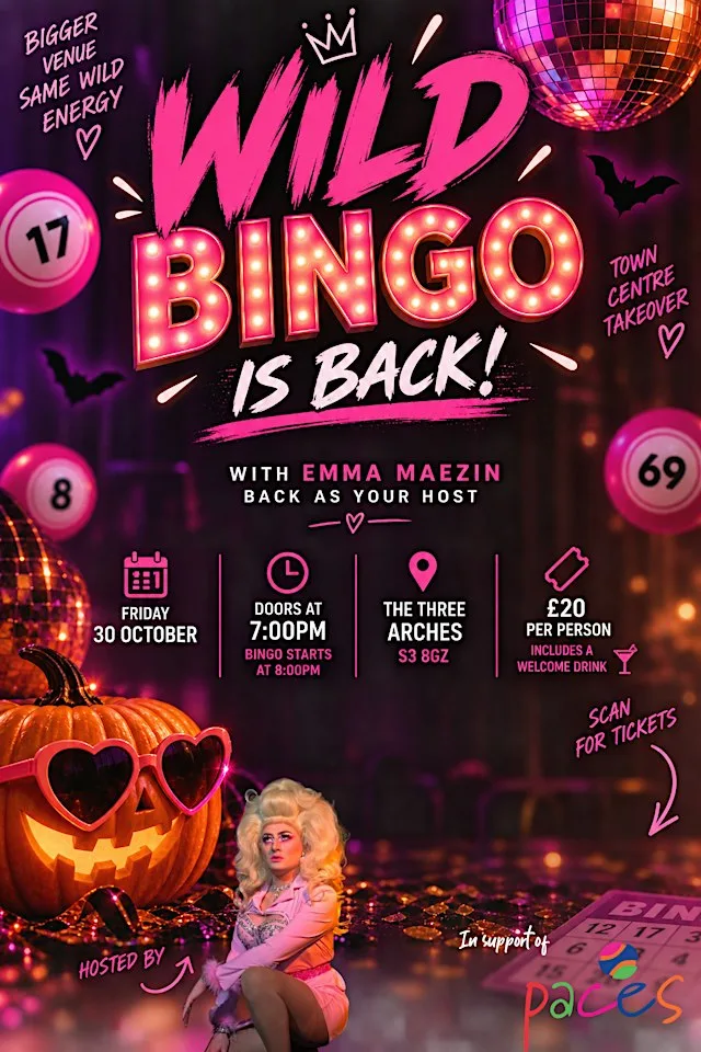 PACES WILD BINGO IS BACK! at The Three Arches