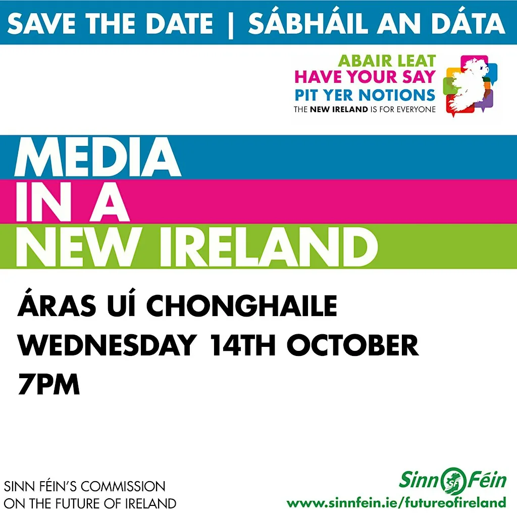 Media In a New Ireland at Áras Uí Chonghaile James Connolly Visitor Centre
