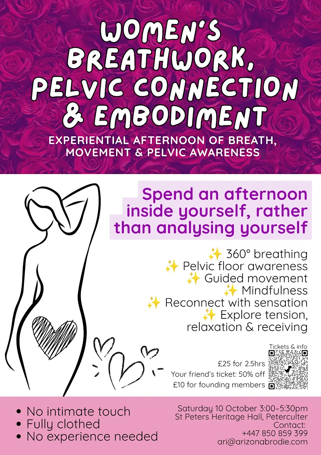 Women’s Breathwork, Pelvic Connection & Embodiment Workshop