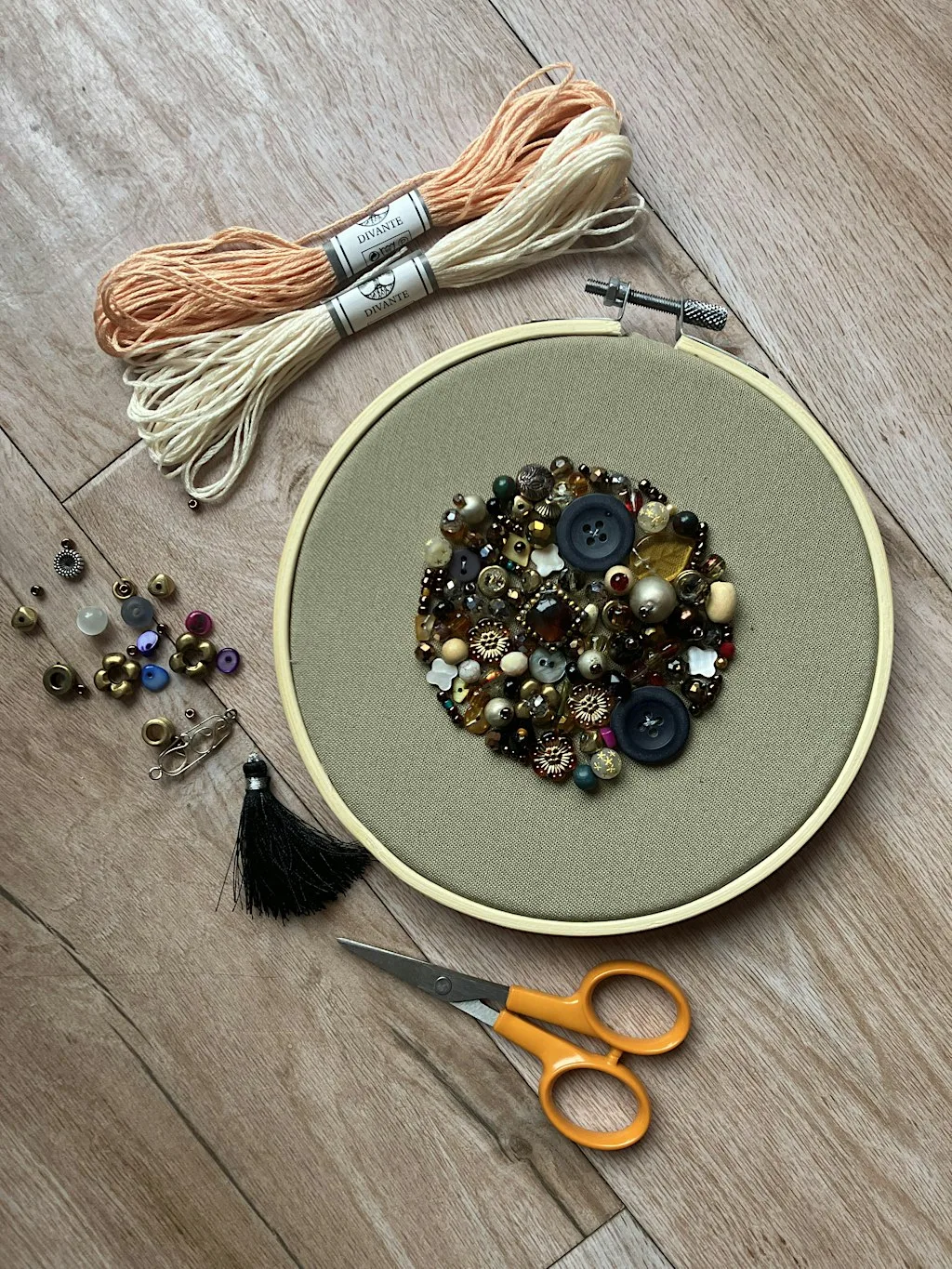 3D Beaded Embroidery Workshop at Corner Coffee Co.