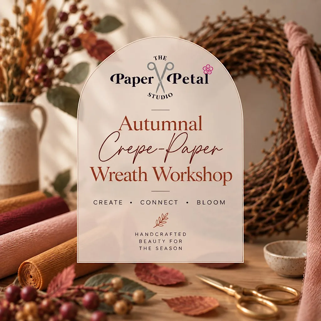 Autumnal Crepe-Paper Wreath Workshop