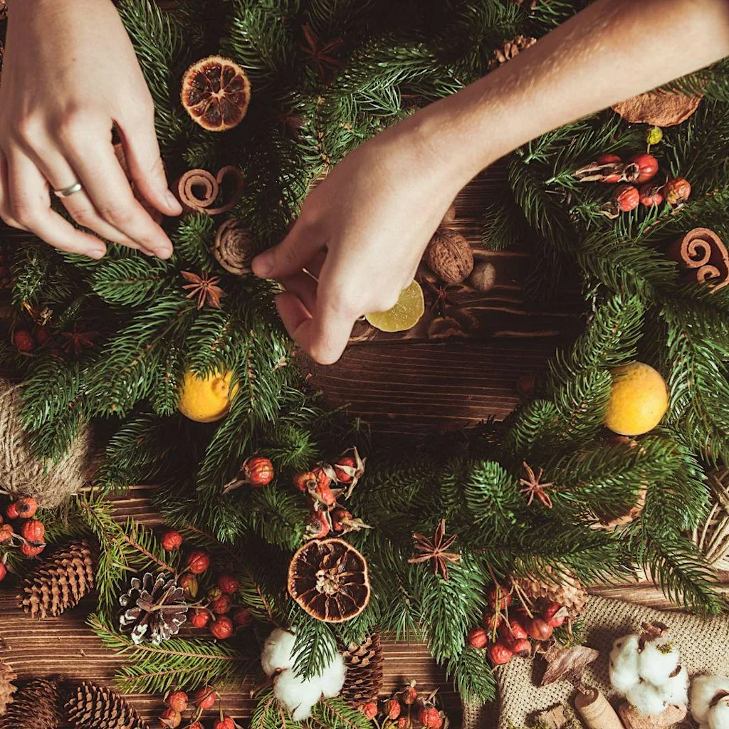Traditional Christmas Wreath Workshop at Gibside Stables, Tyne & Wear