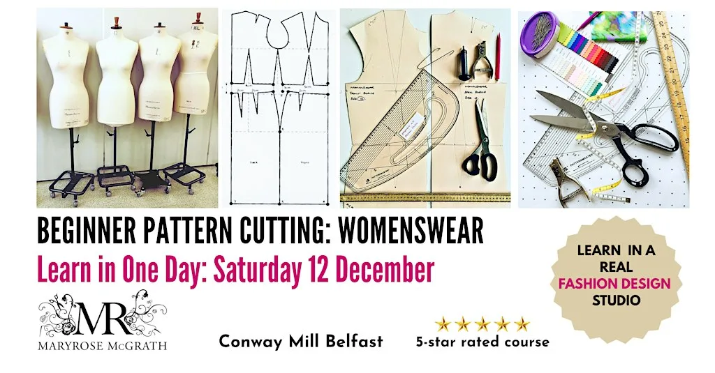WOMANSWEAR PATTERN CUTTING COURSE: DRESS, BODICE & SKIRT: Sat 12th December