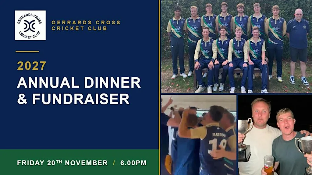 Gerrards Cross Cricket Club Annual Dinner & Fundraiser 2027