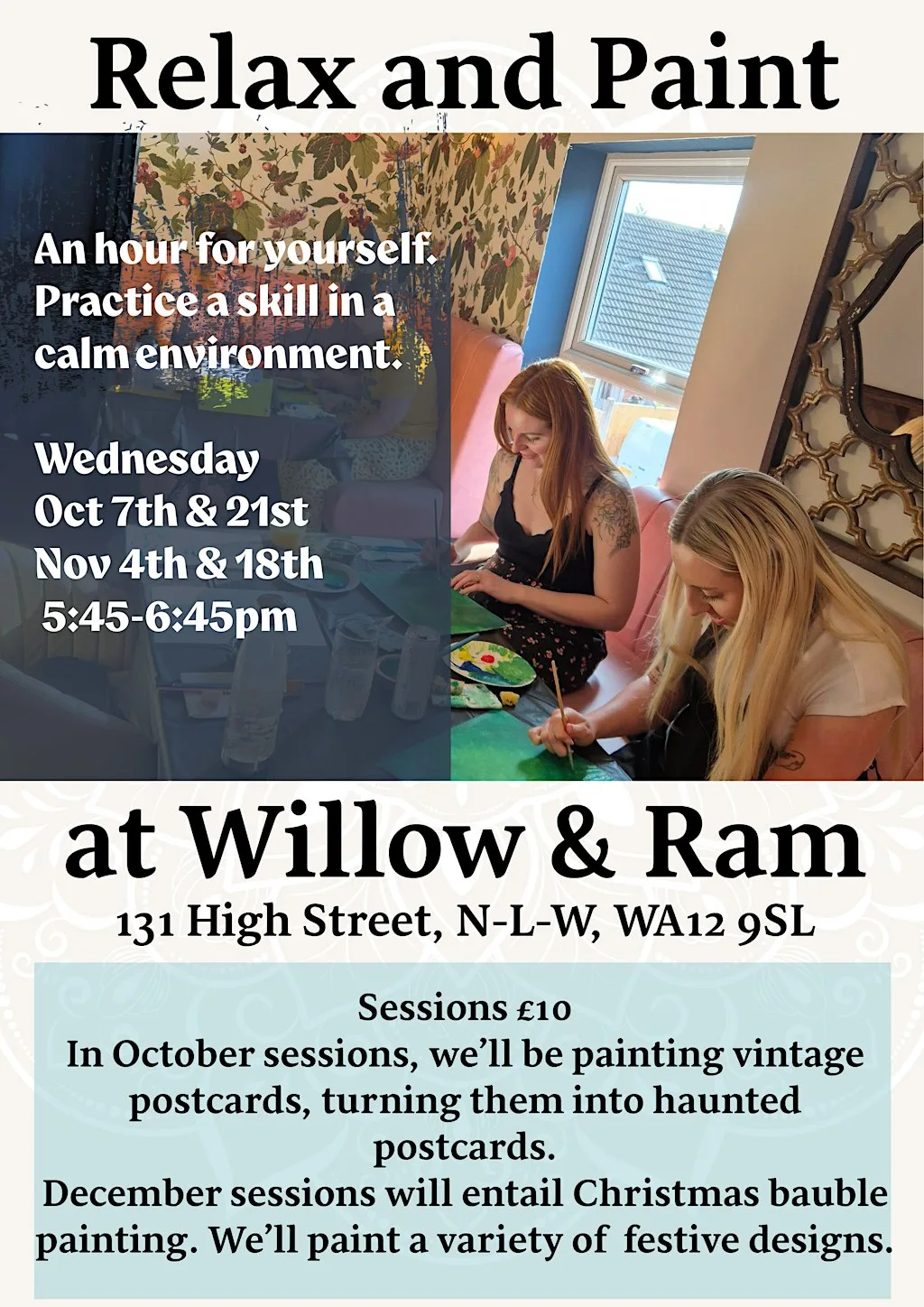 Painting for Relaxation at Willow & Ram