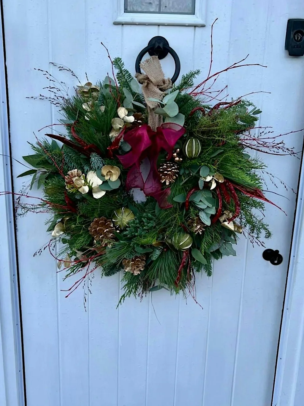 Christmas wreath workshop at Pudsey House
