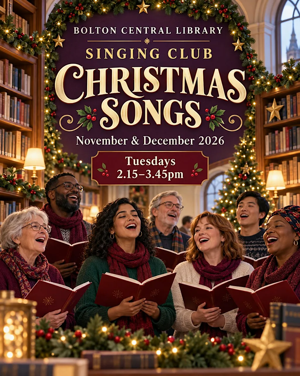 Singing Club Bolton Central Library November / December 2026 at Bolton Central Library
