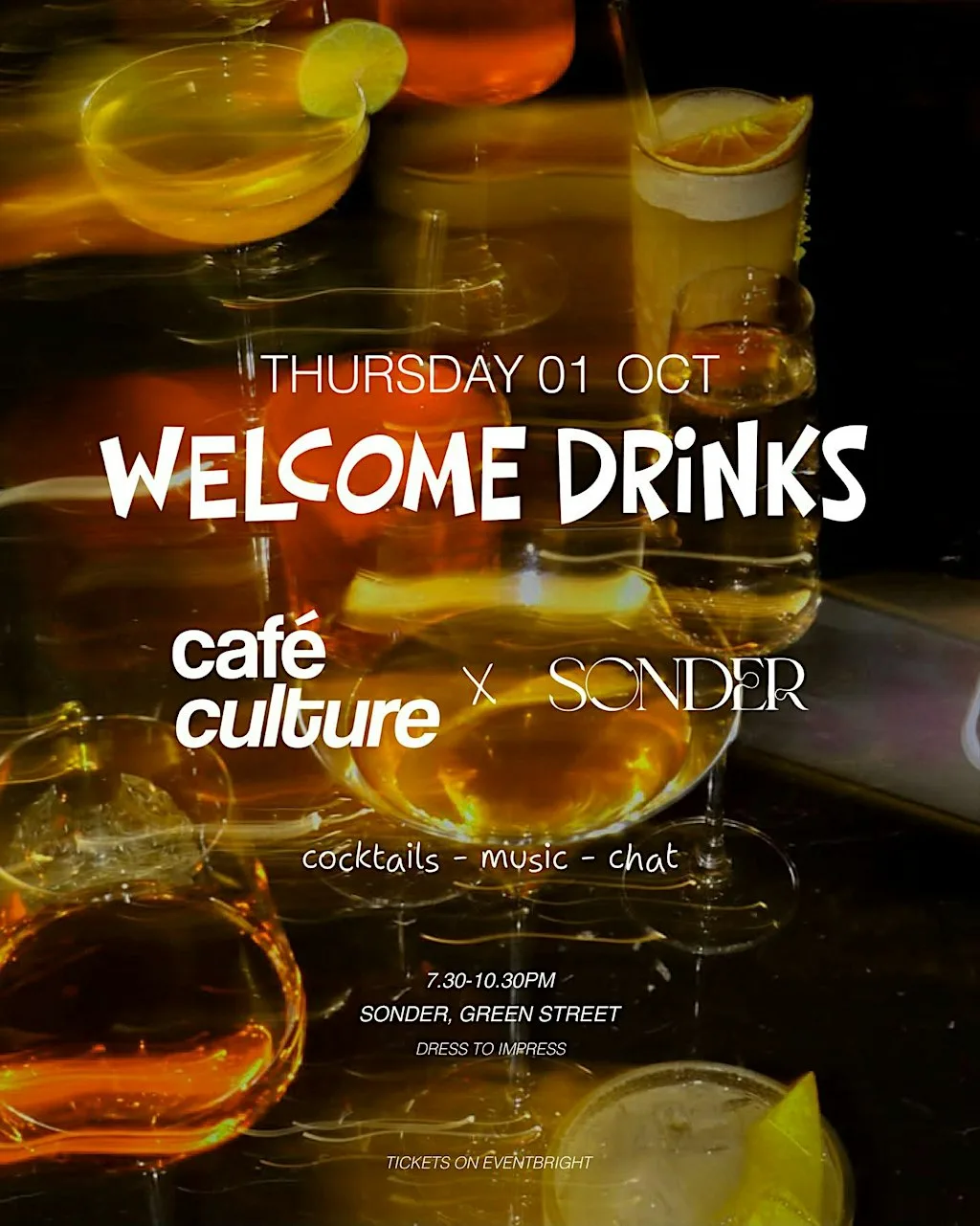 CAFE CULTURE COCKTAIL NIGHT AT SONDER! at Sonder Coffee & Events