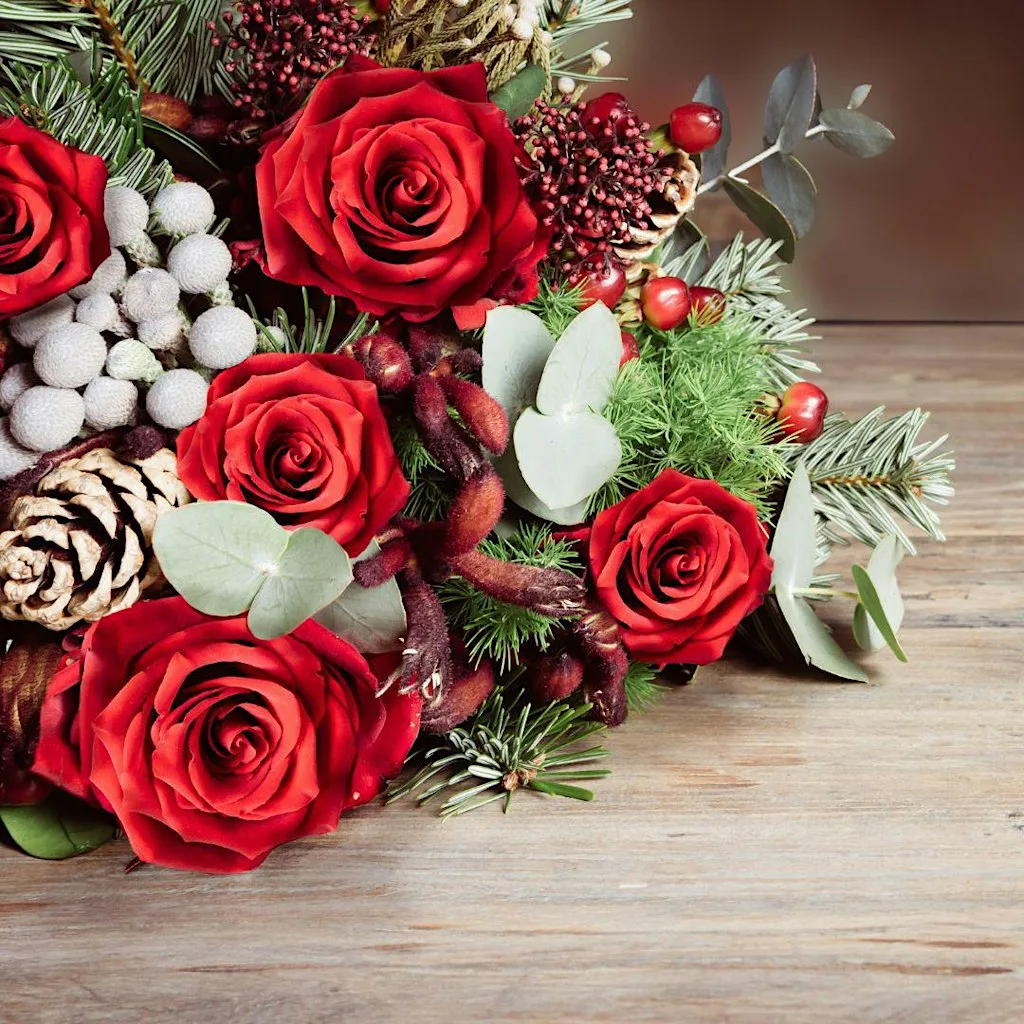 Christmas Gift Bouquet Workshop at Crook Hall Gardens, Durham at National Trust - Crook Hall Gardens