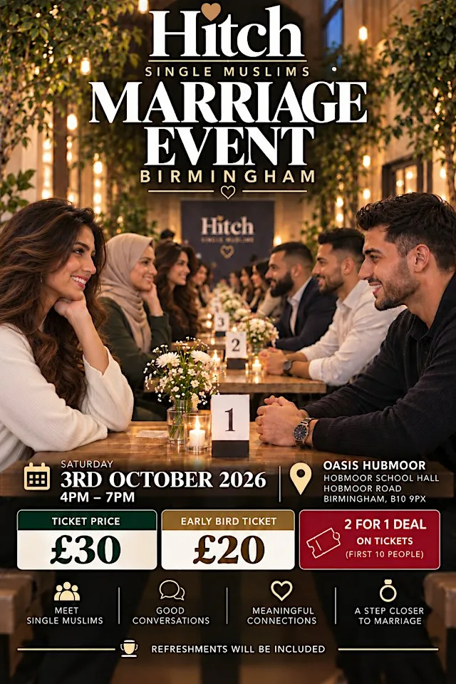 Hitch Single Muslims Marriage Event (Birmingham)