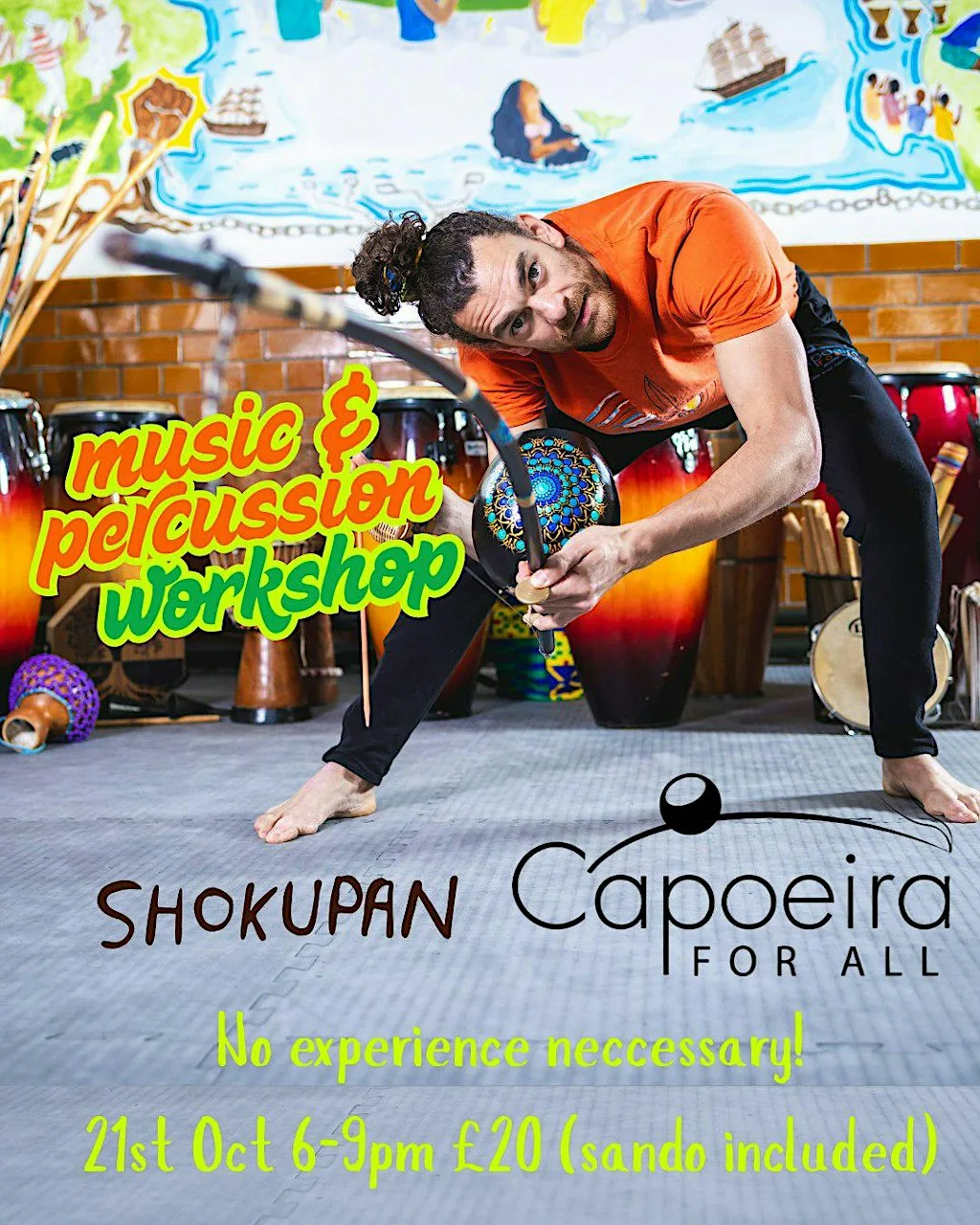 Shokupan Presents : Music & Percussion workshop w/ Capoeira for All