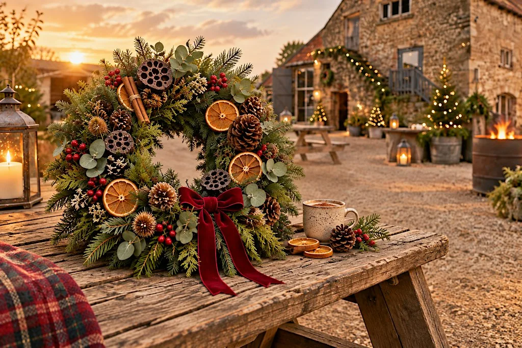 Christmas Wreath Workshop at Owd Barn