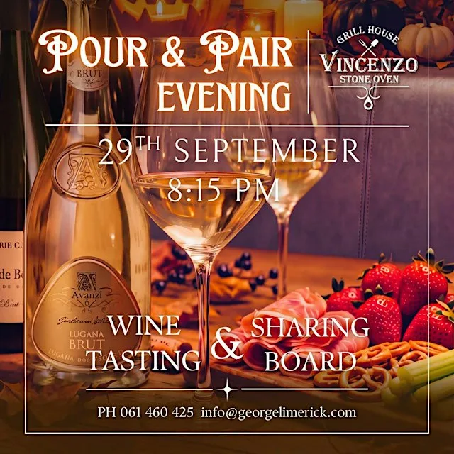Pour & Pair Evening at George Hotel Limerick City