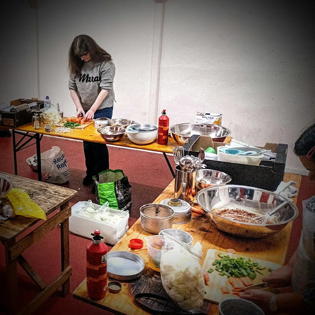 Ready Steady Camp Cook challenge workshop with WildFire Social Club at Cooper Lane