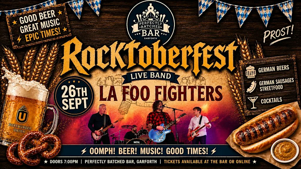 Rock-tober Fest with LA FooFighters German beers, sausages and shenanigans at The Cocktail Pickers Club - Perfectly Batched Bar