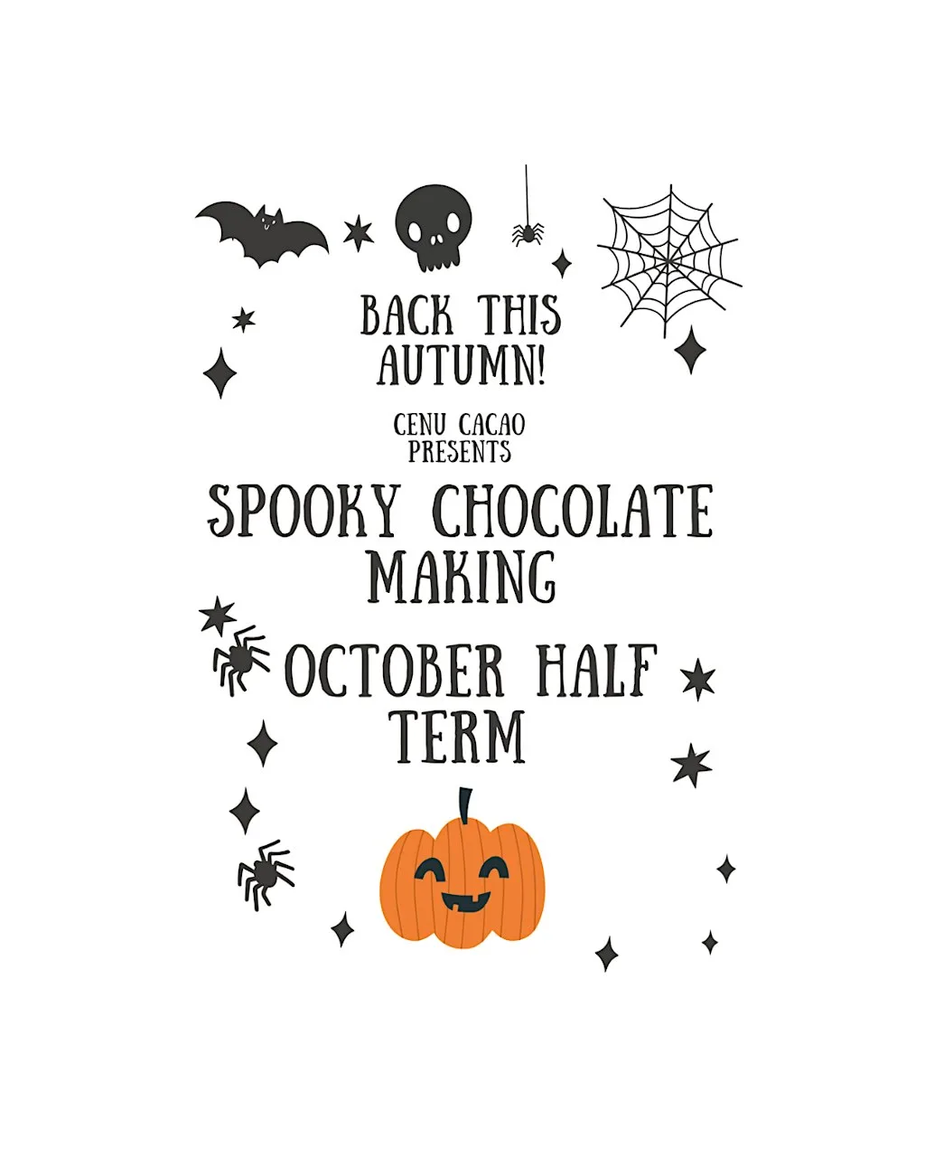 Children's Halloween Chocolate Making Workshop at Cenu Cacao