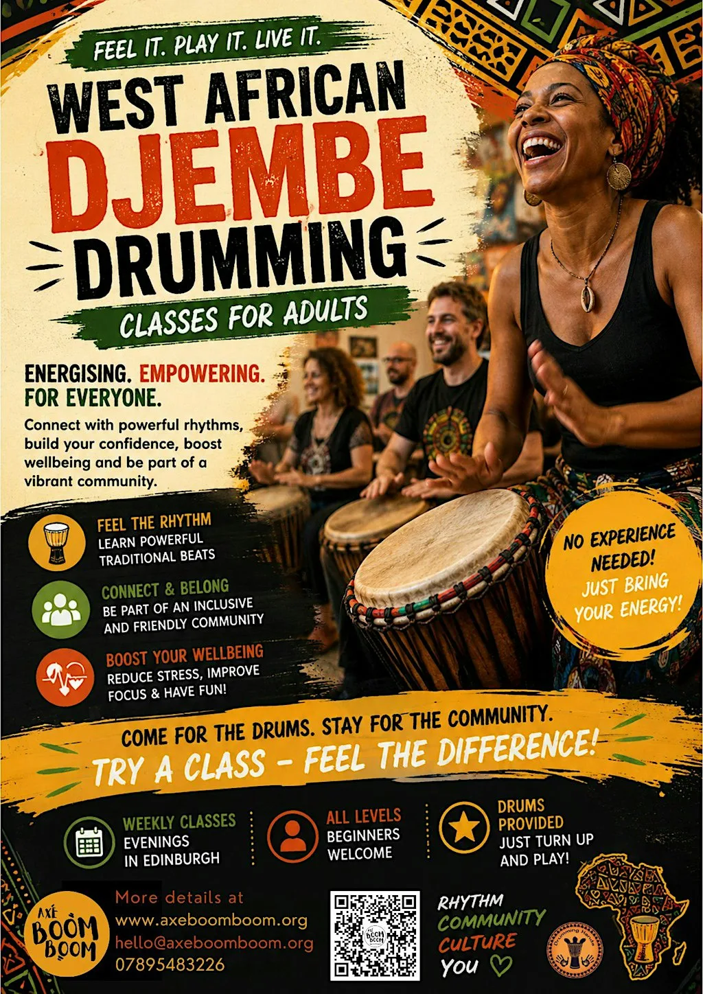 Djembe Drumming Classes at The Space