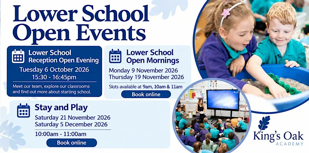 King's Oak Lower School Open Mornings at King's Oak Academy