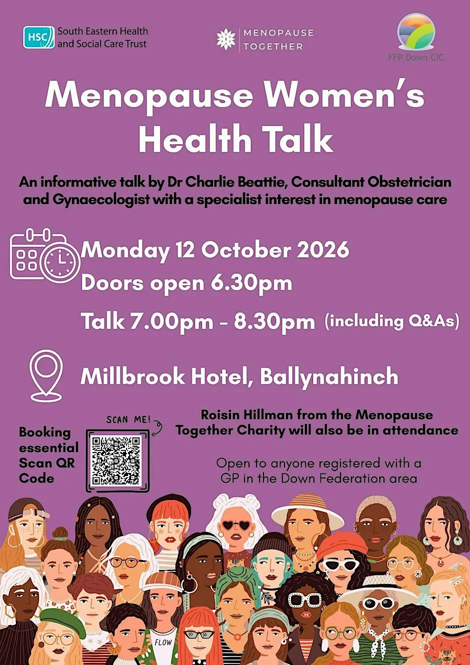 SEHSCT MDT - Menopause Women's Health Talk with Dr Beattie. at Millbrook Lodge Hotel