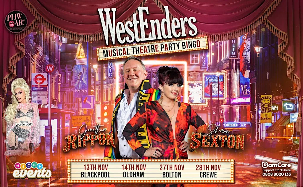 WestEnders Musical Theatre Party Bingo - Blackpool at Mecca Bingo Blackpool