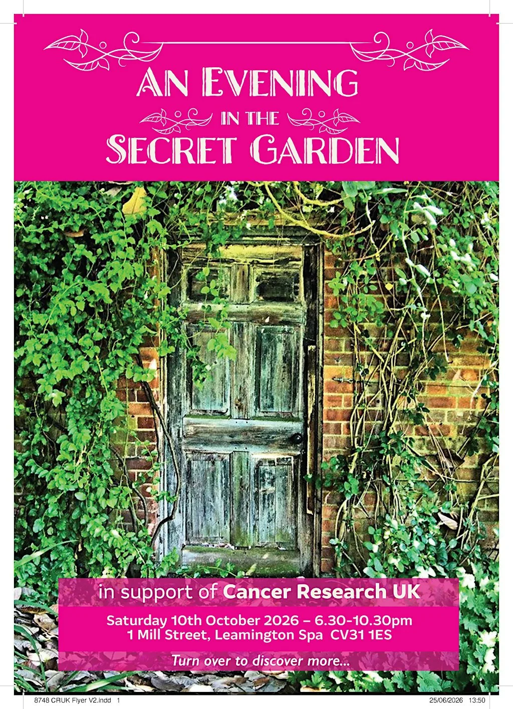 An Evening In The Secret Garden - In Aid Of Cancer Research UK