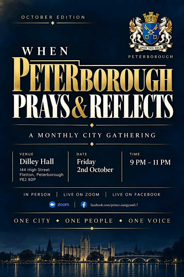 WHEN PETERBOROUGH PRAYS & REFLECTS at Dilley Hall