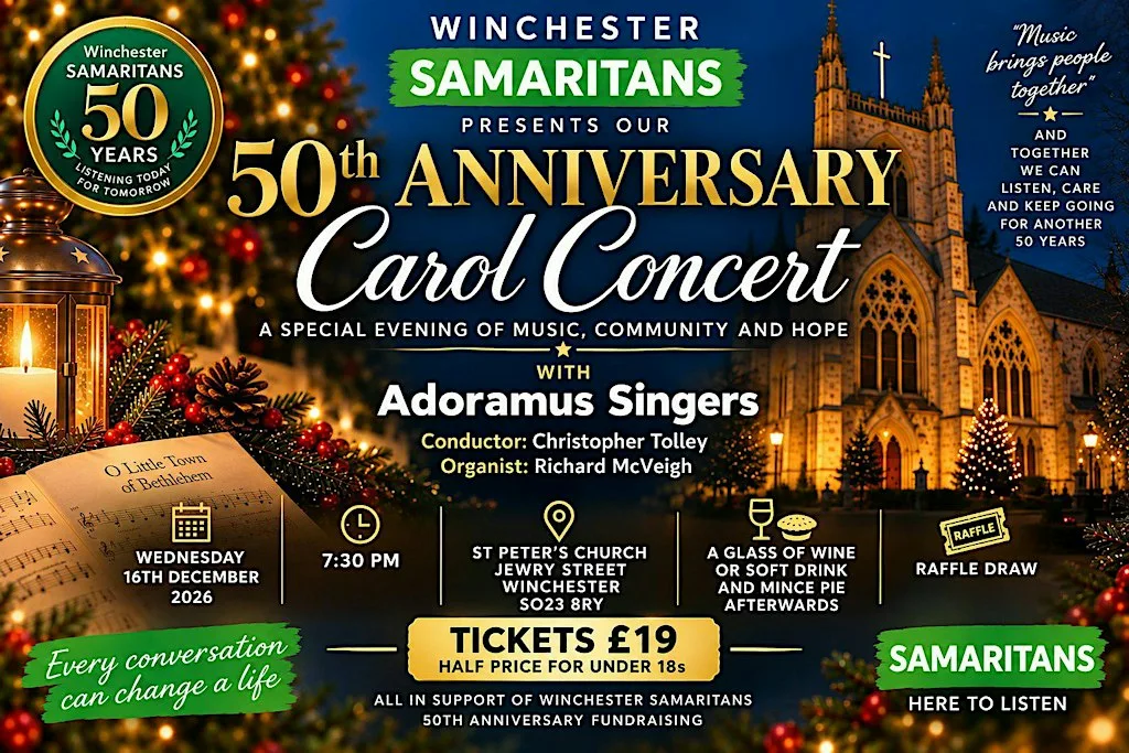 Winchester Samaritans 50th Anniversary Carol Concert at St Peter's Church