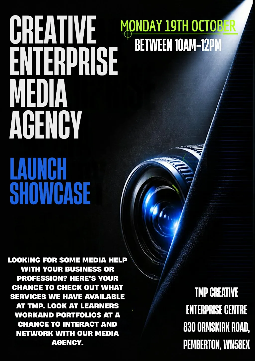 TMP Creative Enterprise Media Agency Launch at Tmp College