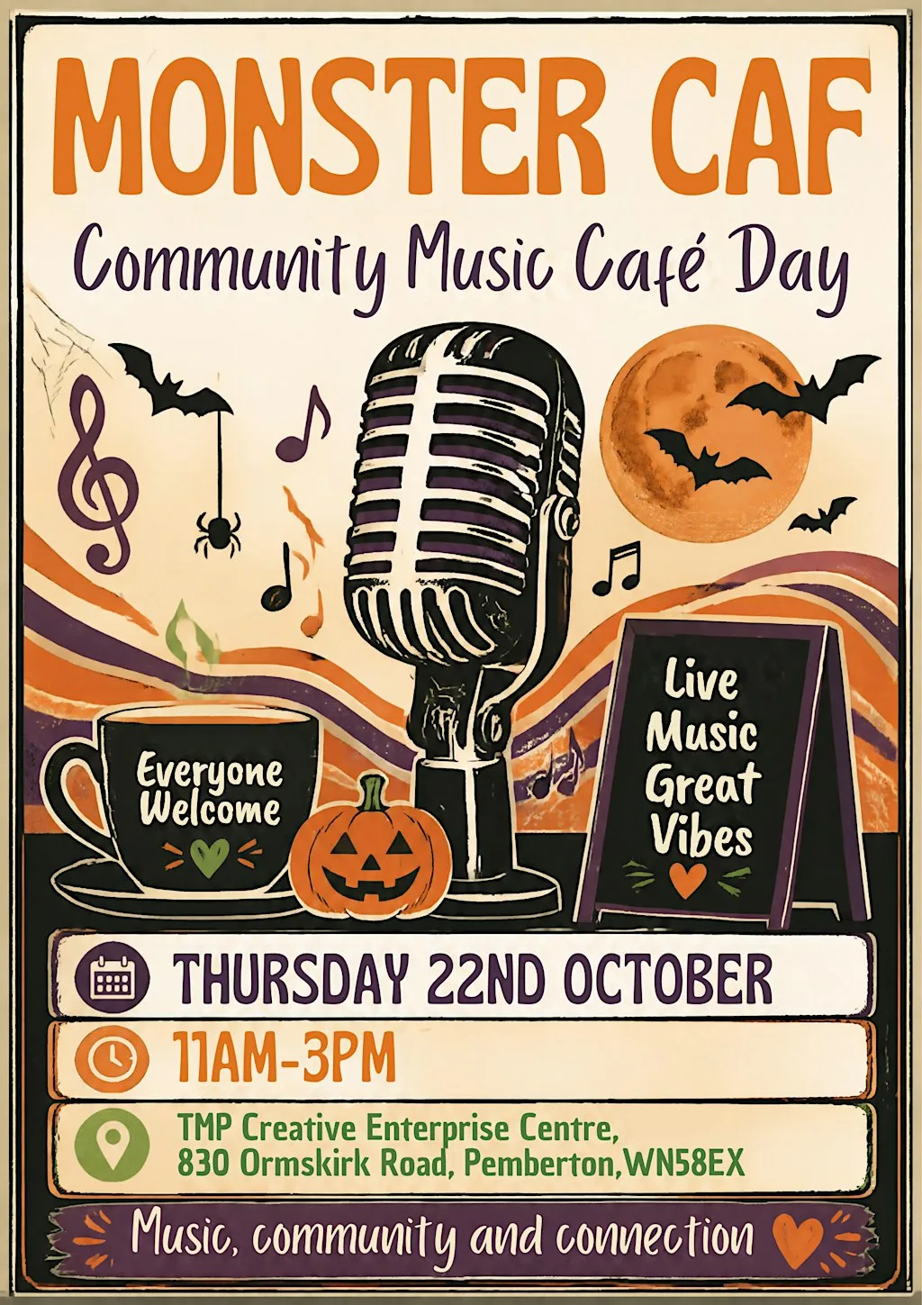 MONSTER CAF (COMMUNITY CAFE DAY) at Tmp College